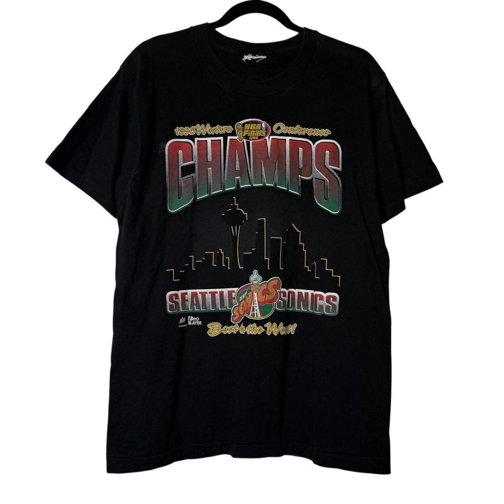 Seattle Super Sonics T-shirt 1994 Western Conference Champs 90s NBA Men's M